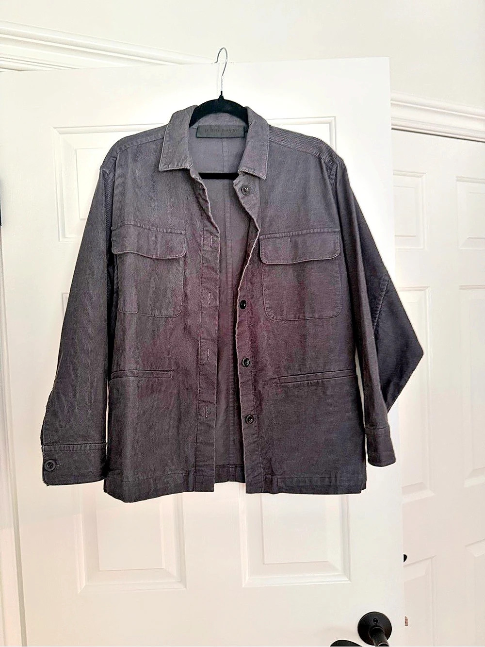 Jenni Kayne Corduroy Gray Utility Jacket